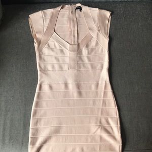 Blush sleeveless bodycon dress